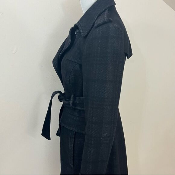 Banana Republic Charcoal Gray Wool Trench/ Pea Coat S - Picture 2 of 7